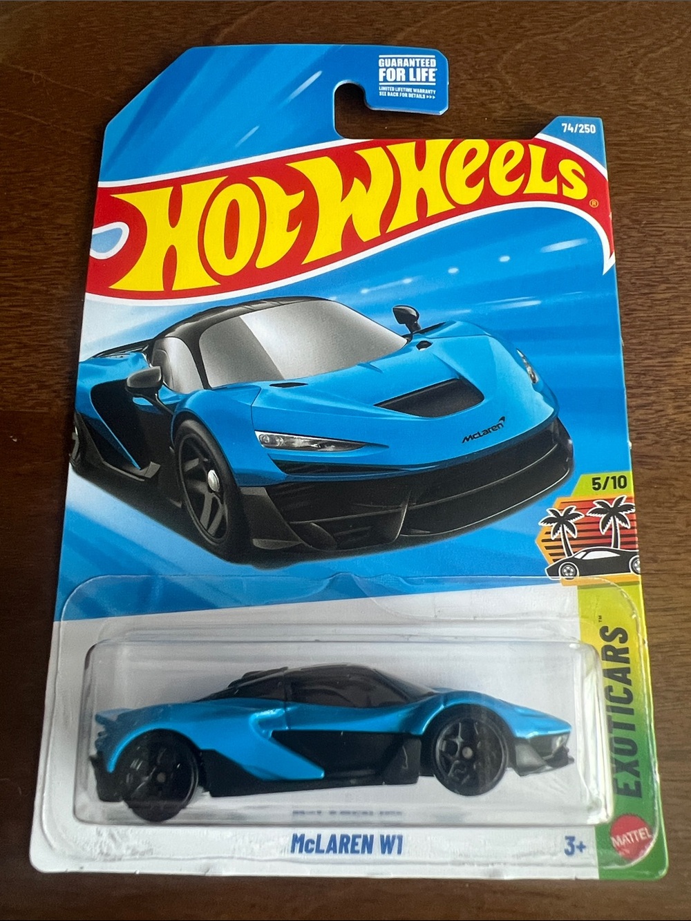 McLaren W1 Blue Hot Wheels-Exoticars